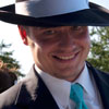 groom with hat