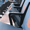 detroit tigers logo on seats at tiger stadium